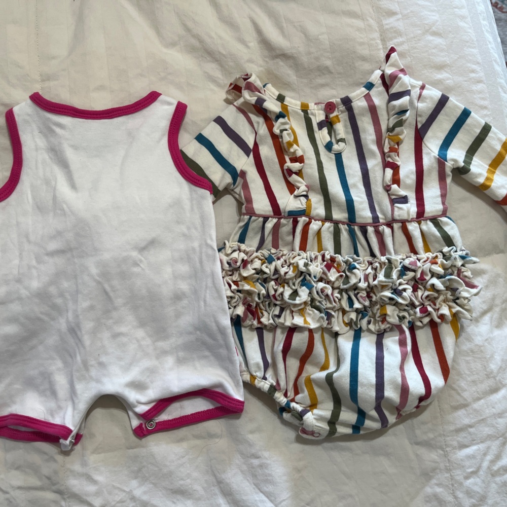 Striped Baby Romper Set - Picture 5 of 5